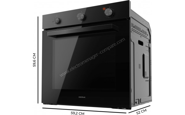 CECOTEC Bolero Hexa C136000 Glass Black Time A - Dimensions