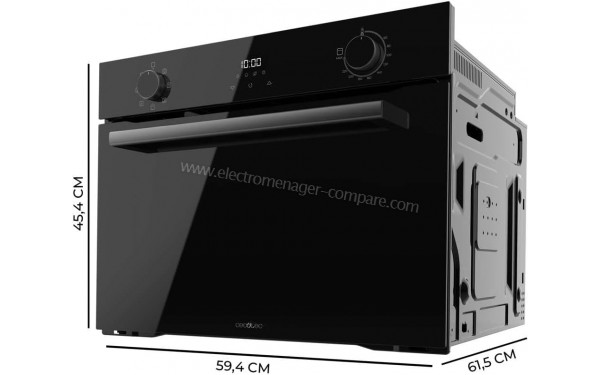 CECOTEC Bolero Hexa M224500 Glass Black A - Dimensions