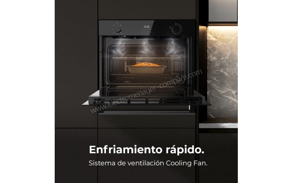 CECOTEC Bolero Hexa M224500 Glass Black A - Syst&egrave;me de ventilation Cooling Fan