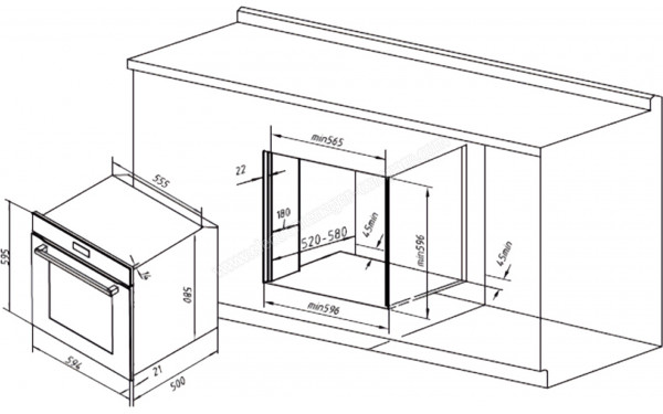 CECOTEC Bolero Hexa M226000 Glass Grey A - Dimensions