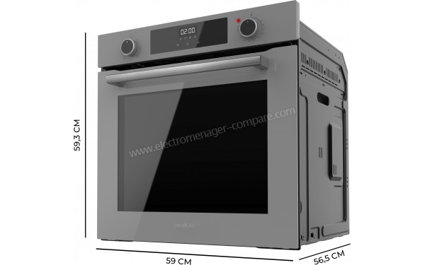 CECOTEC Bolero Hexa M226000 Glass Grey A - Dimensions