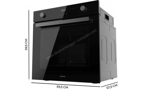 CECOTEC Bolero Hexa M226001 Glass Black A - Dimensions