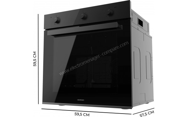 CECOTEC Bolero Hexa M236000 Dark Inox Time A - Dimensions