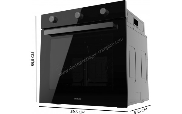 CECOTEC Bolero Hexa M236000 Glass Black Time A - Dimensions