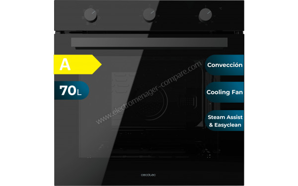 CECOTEC Bolero Hexa M236000 Glass Black Time A - Dimensions