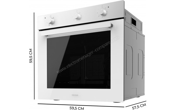 CECOTEC Bolero Hexa M236000 Glass White Time A - Dimensions