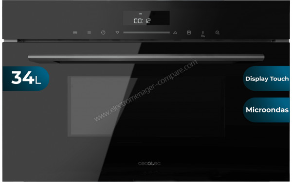 CECOTEC Bolero Hexa MW703800 Glass Black - Dimensions