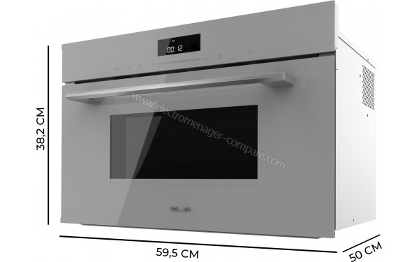 CECOTEC Bolero Hexa MW703800 Glass Grey - Dimensions