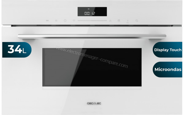 CECOTEC Bolero Hexa MW703800 Glass White - Dimensions