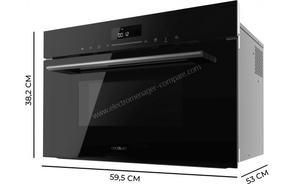 CECOTEC Bolero Hexa MWO703800 Noir - Dimensions
