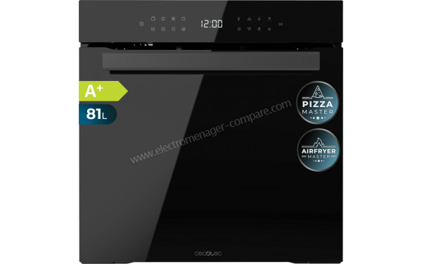 CECOTEC Bolero Hexa P506000 Glass Black A+ - Dimensions