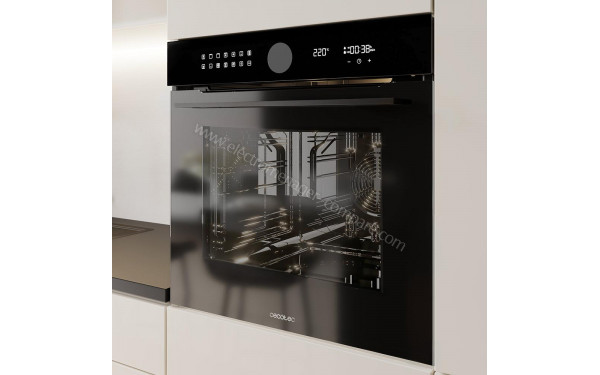 CECOTEC Bolero Hexa P516000 Glass Black A - Appareil encastr&eacute; vue 3/4 droite