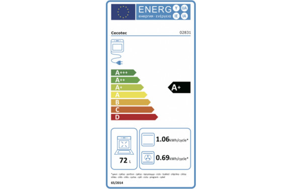 CECOTEC Bolero Hexa SM406000 Edge+ A+ - &Eacute;tiquette &eacute;nergie