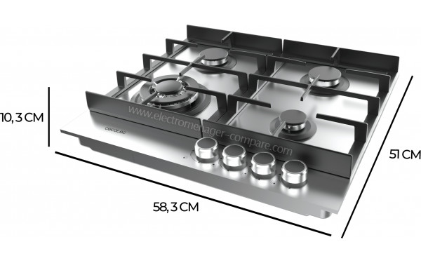 CECOTEC Bolero Squad G 4400F Inox - Dimensions