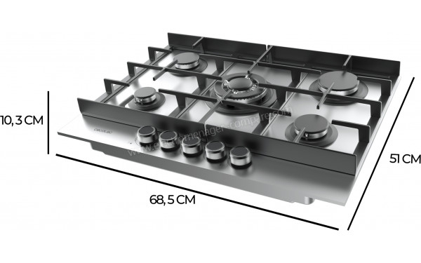 CECOTEC Bolero Squad G 5400F Inox - Dimensions