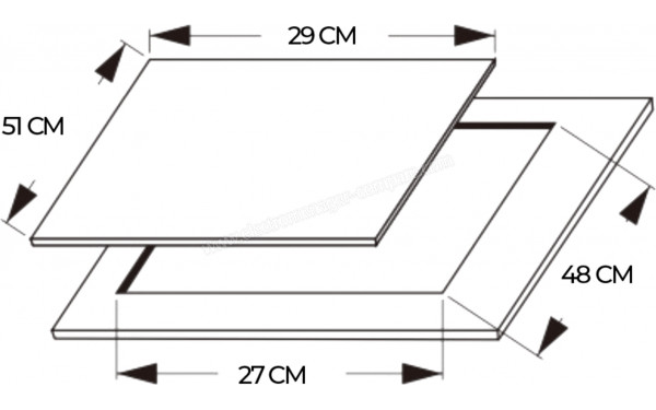 CECOTEC Bolero Squad G 1200S Inox - Dimensions
