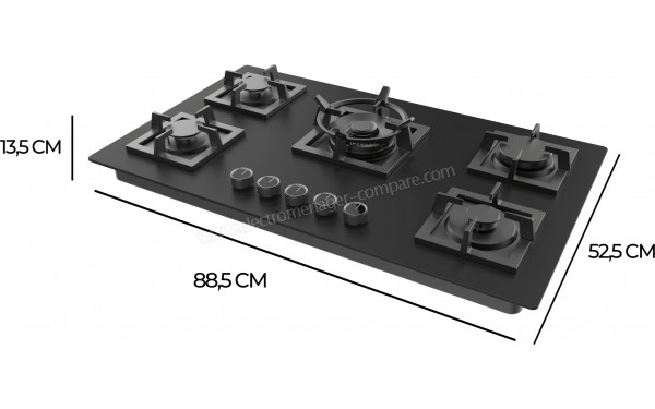 CECOTEC Bolero Squad G 5800S Eternal Nano Glass - Dimensions