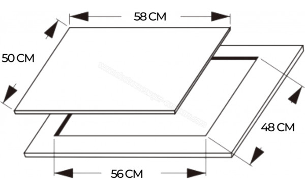 CECOTEC Bolero Squad GN 3200F Inox - Dimensions