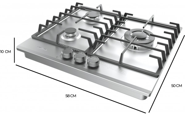 CECOTEC Bolero Squad GN 3200F Inox - Dimensions
