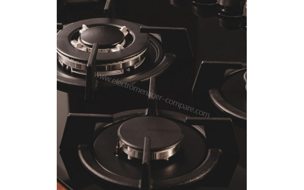 CECOTEC Bolero Squad GN 5200S Glass Black - Zoom sur les foyers &agrave; gaz
