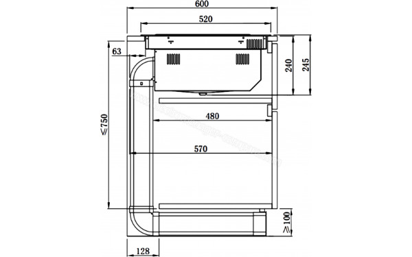 CECOTEC Bolero Squad IH 2200 FullFlex ShieldGlass - Dimensions