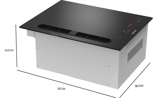 CECOTEC Bolero Squad IH 2200 FullFlex ShieldGlass - Dimensions