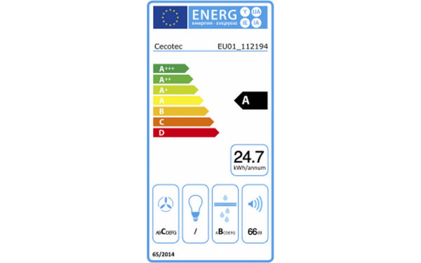 CECOTEC Bolero Squad IH 2200 FullFlex ShieldGlass - &Eacute;tiquette &eacute;nergie