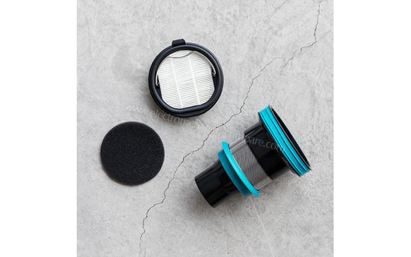 CECOTEC Conga RockStar 2000 Ultimate ErgoWet Connected - Vue &eacute;clat&eacute;e du filtre Cyclonic System