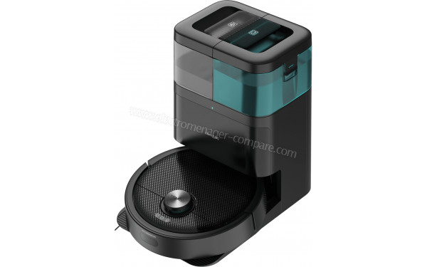 CECOTEC Conga 15090 SpinArm Home&Wash - Vue de 3/4 droite sur la base de chargement