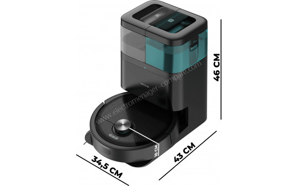 CECOTEC Conga 15090 SpinArm Home&Wash - Dimensions