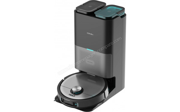 CECOTEC Conga 20090 ProAI InfinitySoap Cut&Spa - Vue de 3/4 droite sur la base de chargement