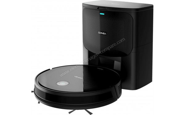 CECOTEC Conga 2499 Ultra Home Titanium - Vue sur base de chargement 3/4 droite