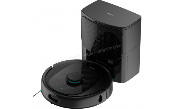 CECOTEC Conga 9990 AI Spin Revolution Ultra Power Home - Vue de 3/4 droite sur la base de chargement