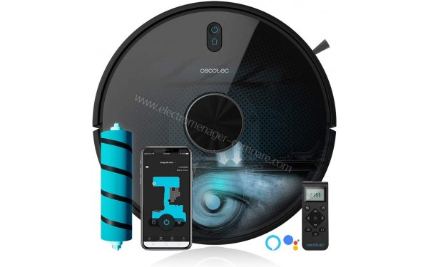 CECOTEC Conga 5090 - Vue du dessus avec accessoires