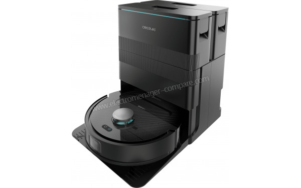 CECOTEC Conga X50 X-Treme - Vue 3/4 droite sur la station de chargement