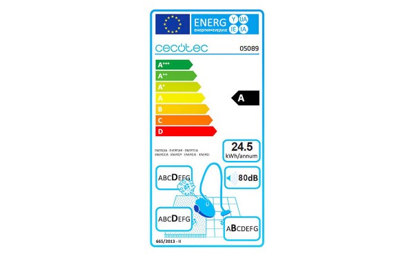 CECOTEC Conga EcoExtreme Stick Easy - &Eacute;tiquette &eacute;nergie