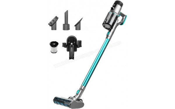 CECOTEC Conga RockStar 880 Titanium - Vue 3/4 droite avec accessoires