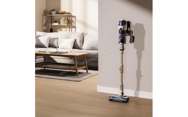 CECOTEC Conga Rockstar RX90 AI AquaPet Flex - Vue sur la station murale de chargement