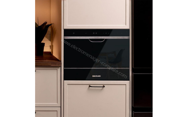 CECOTEC Bolero Aguazero 2500 S-BI Black Glass - Appareil encastr&eacute; vue de face