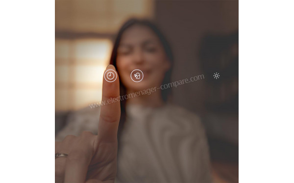 CECOTEC Bolero Aguazero 2500 S-BI White Glass - Panneau de commandes