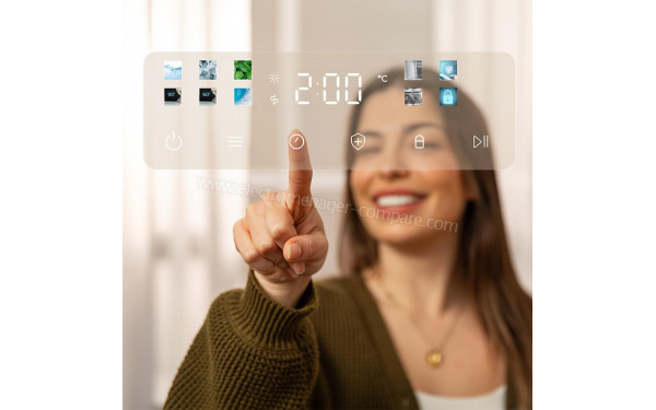CECOTEC Bolero Aguazero 2300 Inox - Vue des programmes