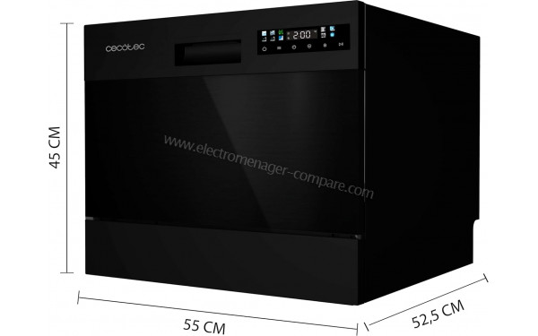 CECOTEC Bolero Aguazero 2300 Dark - Dimensions