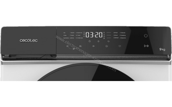 CECOTEC Bolero DressCode Dry 9400 Classe E - Panneau de commandes
