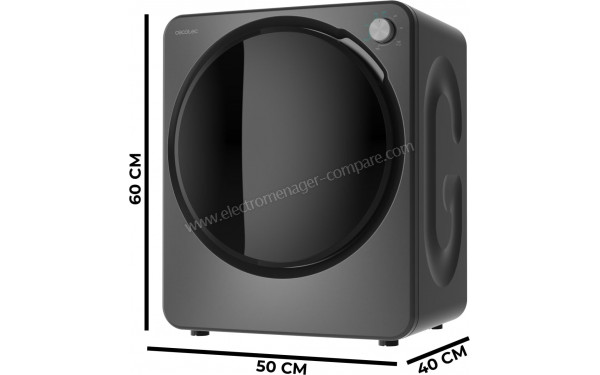 CECOTEC Bolero DressCode Dry 3150V Dark - Dimensions