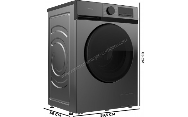 CECOTEC Bolero DressCode 9450 Inverter Steel - Dimensions