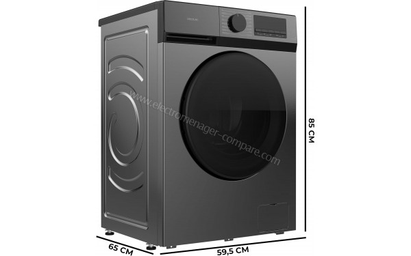 CECOTEC Bolero DressCode 12450 Inverter Steel - Dimensions