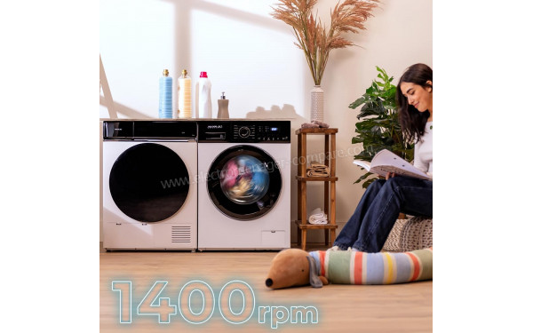 CECOTEC Bolero DressCode 9155 Inverter - Vitesse d'essorage maximale 1400 rpm