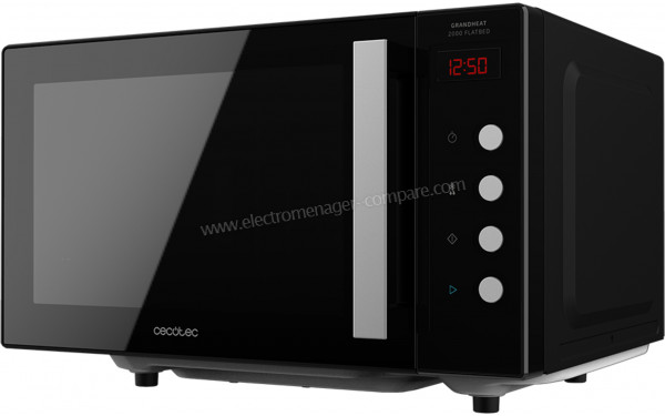 CECOTEC GrandHeat 2000 Flatbed Black - Vue 3/4 droite