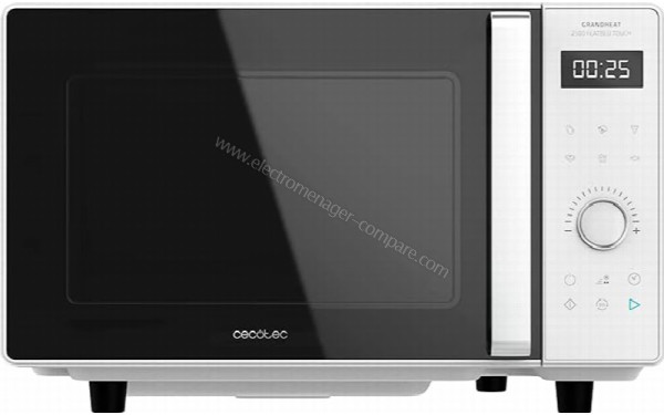 CECOTEC GrandHeat 2500 Flatbed Touch White - Vue de face