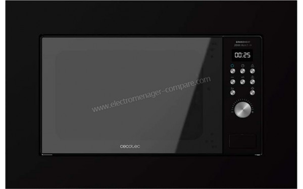CECOTEC GrandHeat 2000 Built-in-Black - Vue de face